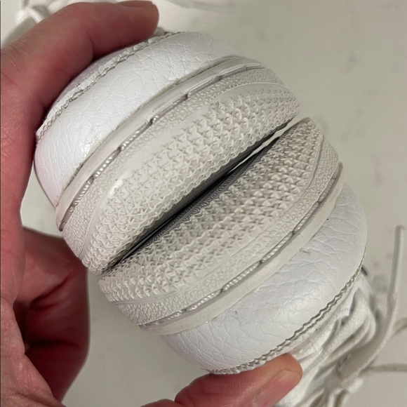 Nike Air Force 1 Low (TD) CZ1691-100 White Black Swoosh Size 6 C - Picture 6 of 17